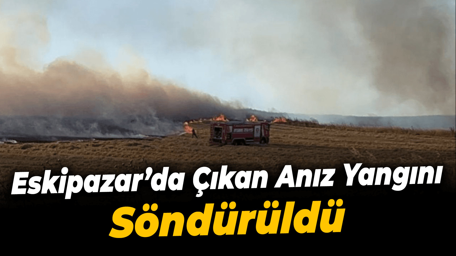 Karabük'te anız yangını söndürüldü