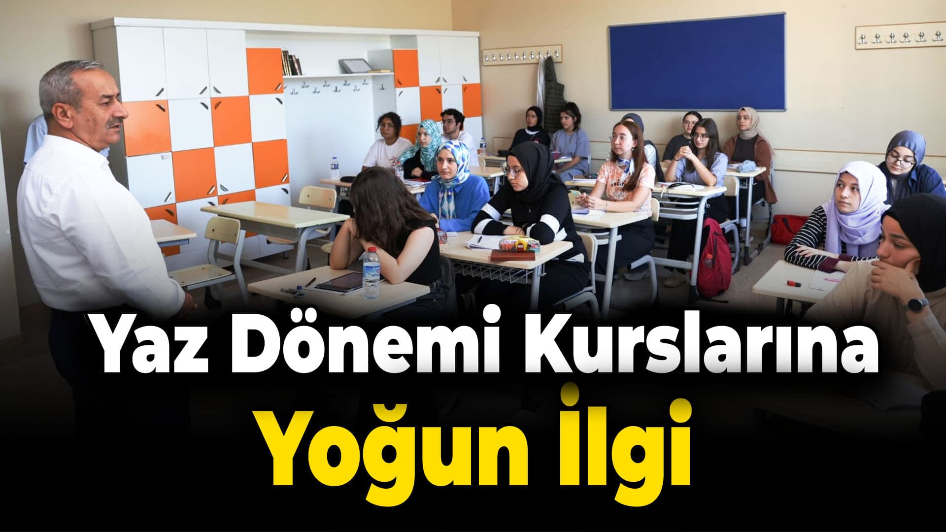 Yaz Dönemi Destekleme Yetiştirme Kurslarına Yoğun İlgi