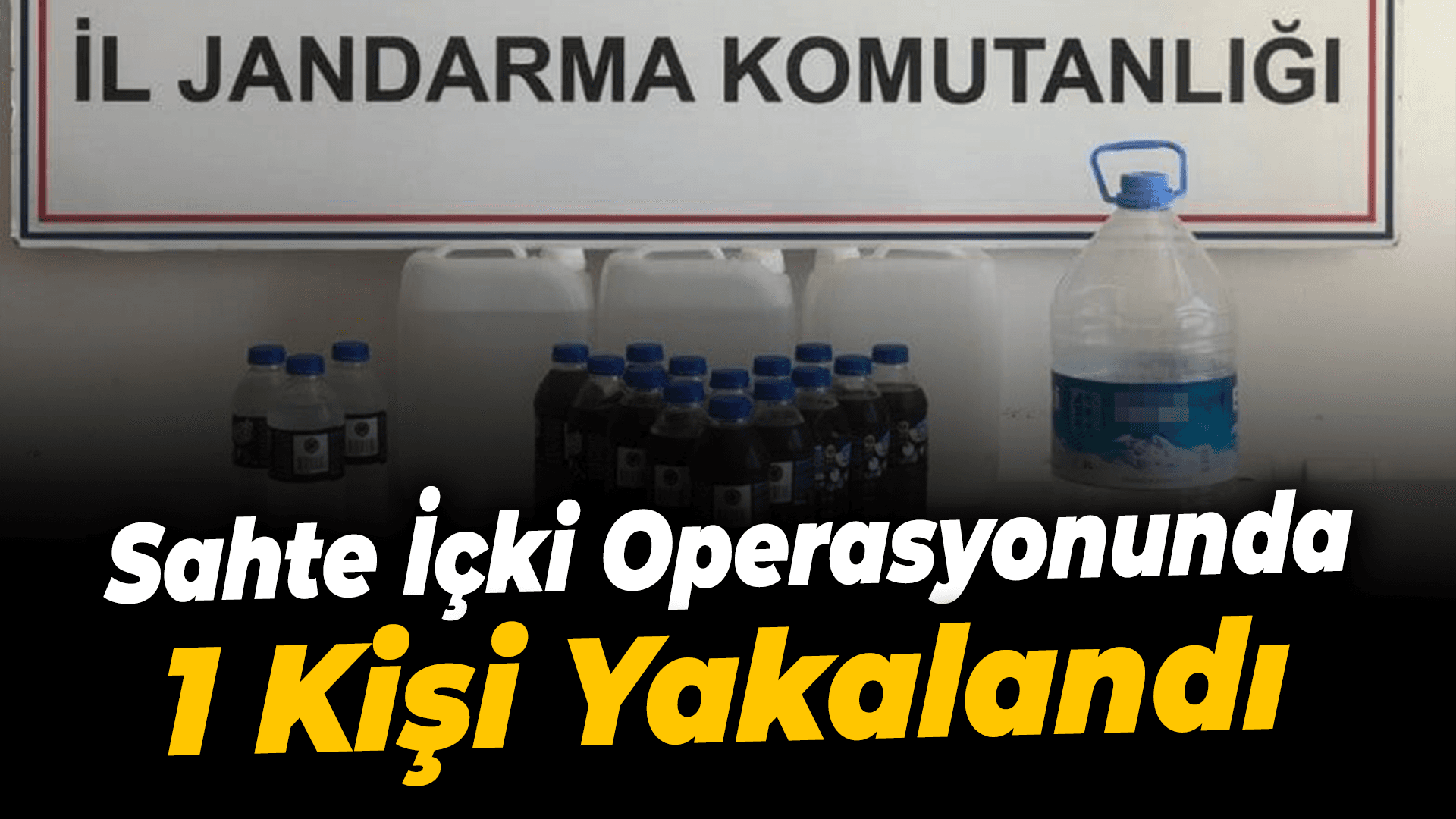 Karabük'te sahte içki operasyonunda 1 şüpheli yakalandı