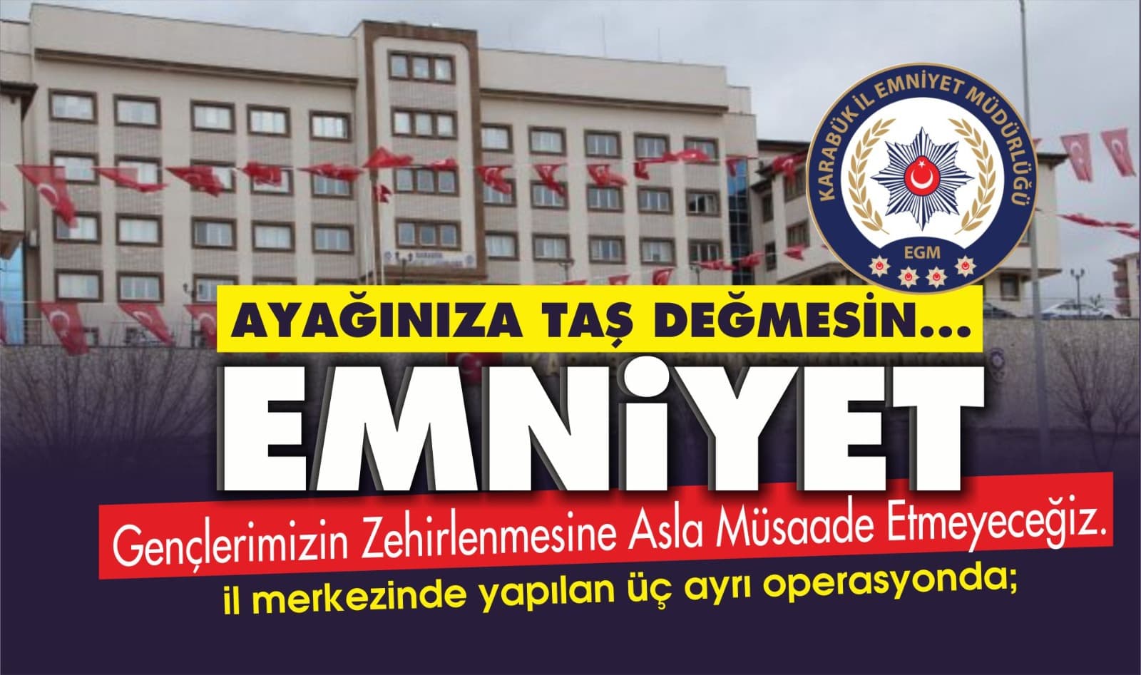 Karabük Emniyetinden Üç Ayrı Operasyon