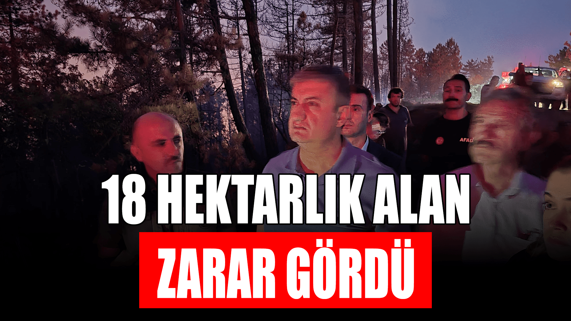Vali Yavuz: "(Ovacık'ta çıkan yangın) 18 hektarlık alan zarar gördü"