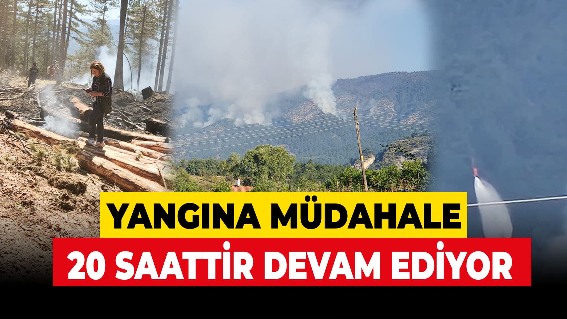 Ovacık'ta ormanlık alanda çıkan yangına 20 saattir müdahale ediliyor