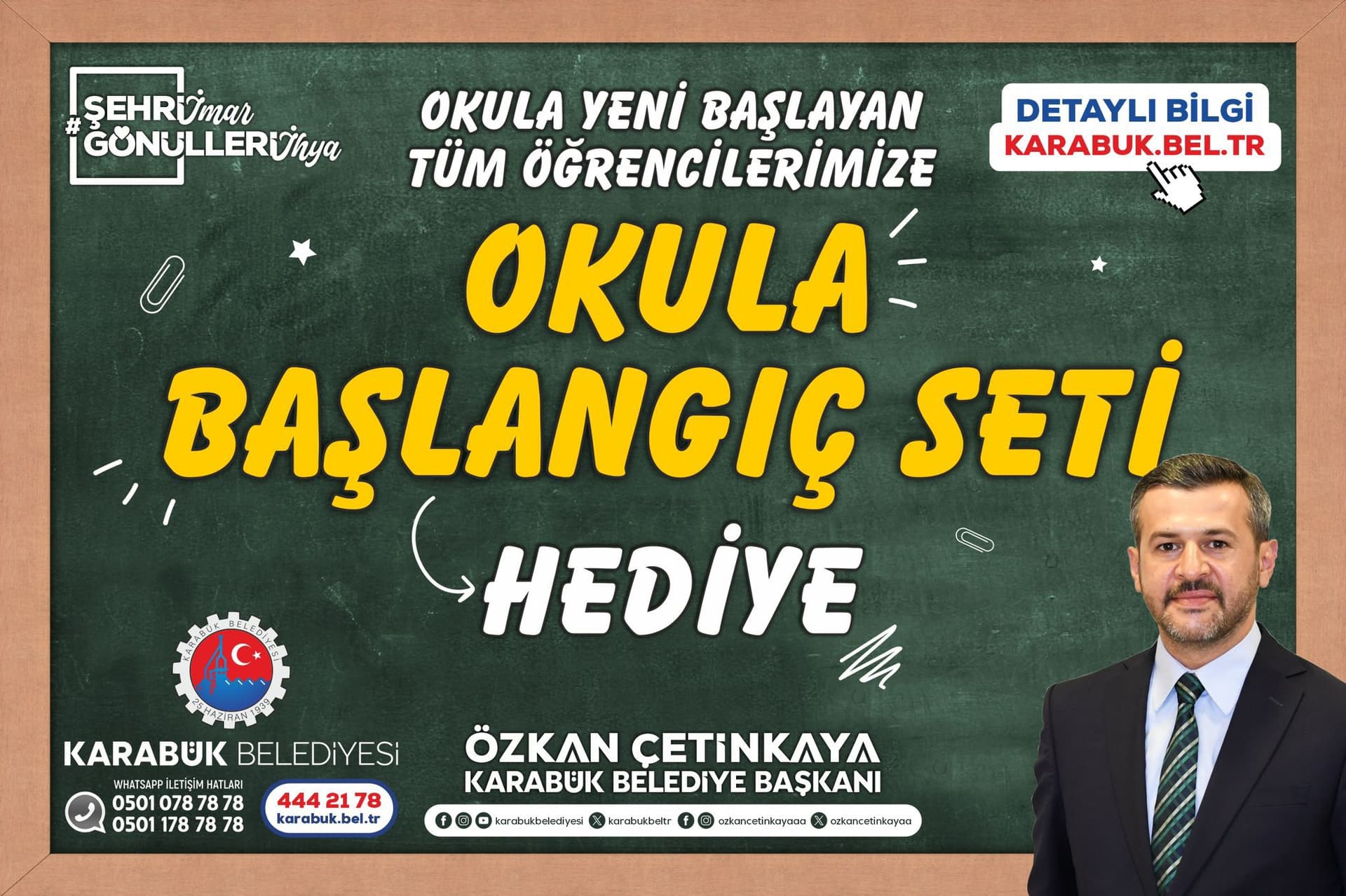 Karabük Belediyesi’nden "Okula Başlangıç Seti" desteği