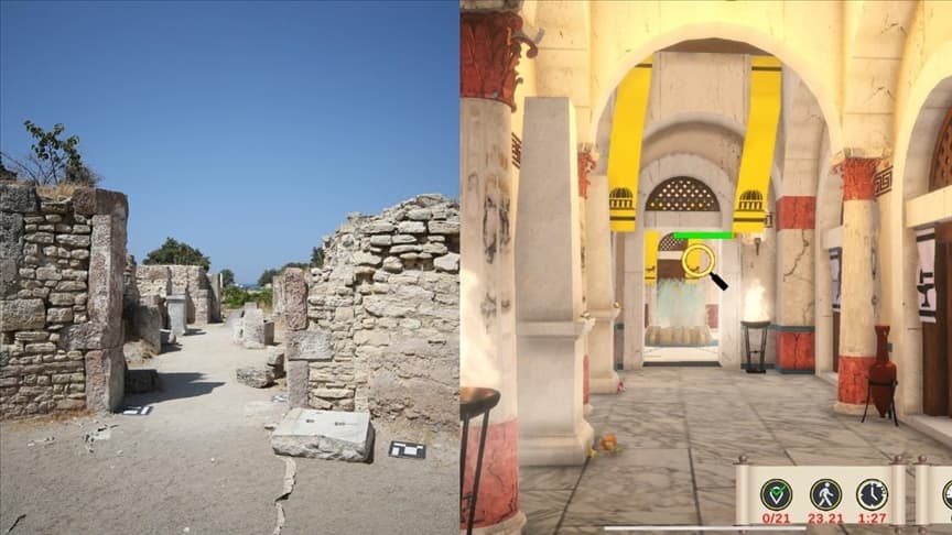 Hadrian Dönemi yapı teknoloji ile ayağa kaldırıldı