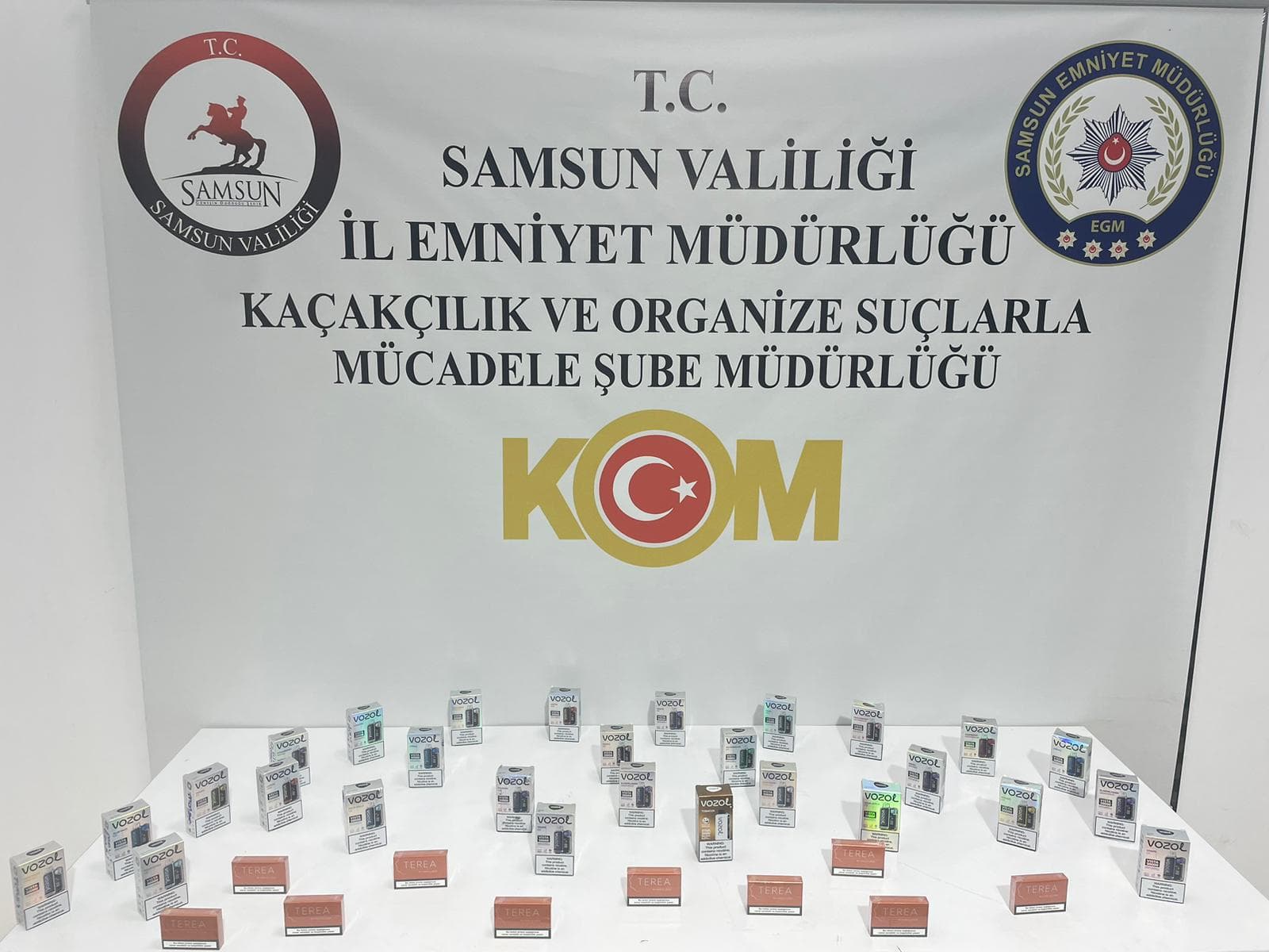 Samsun'da kaçakçılık operasyonunda 2 zanlı yakalandı