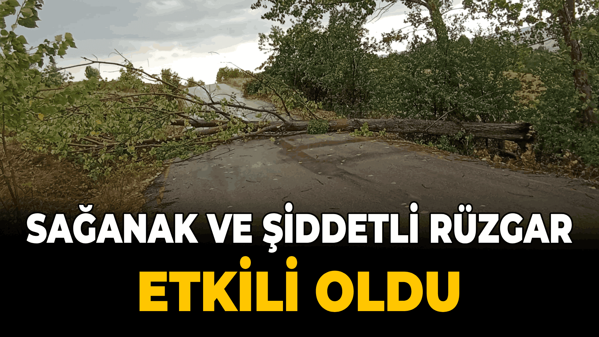 Karabük'te sağanak ve şiddetli rüzgar etkili oldu