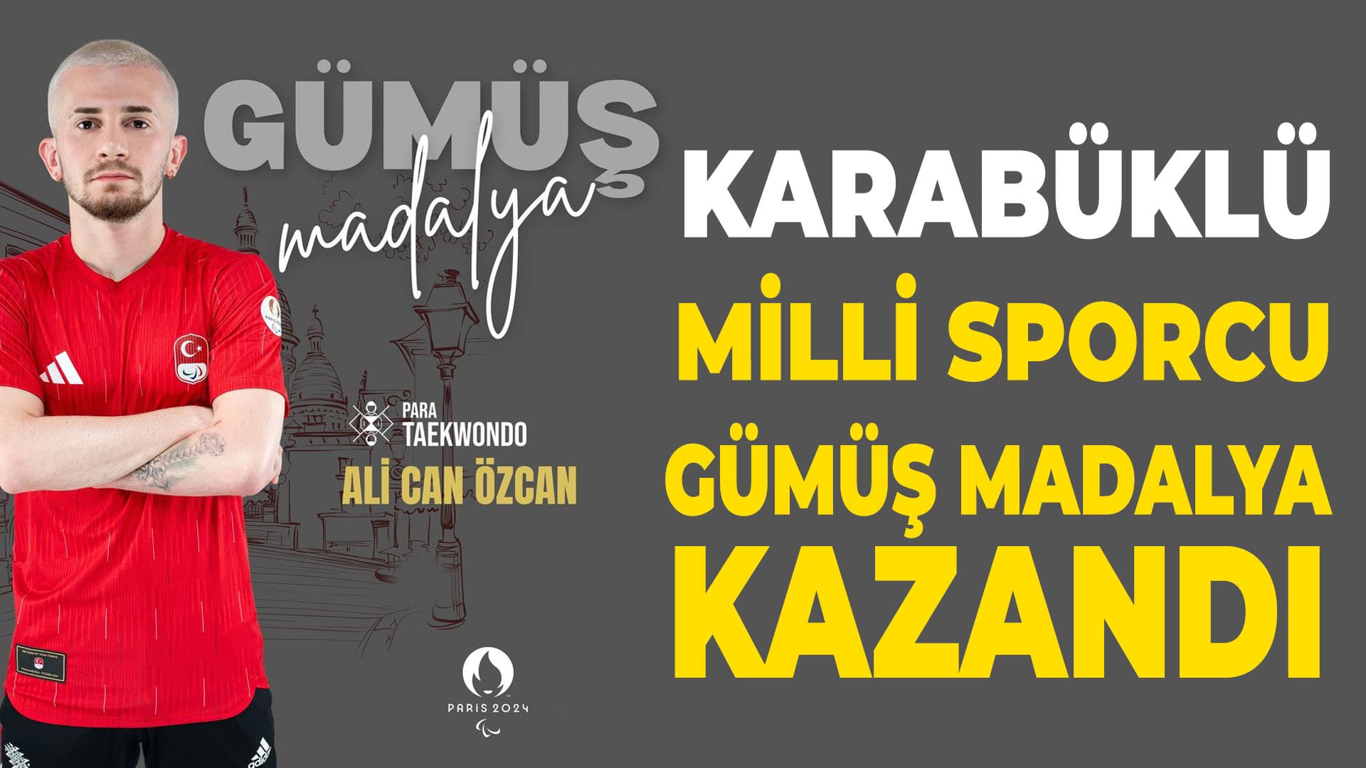 Ali Can Özcan, Paris 2024 Paralimpik Oyunları'ndan Gümüş Madalya İle Döndü!