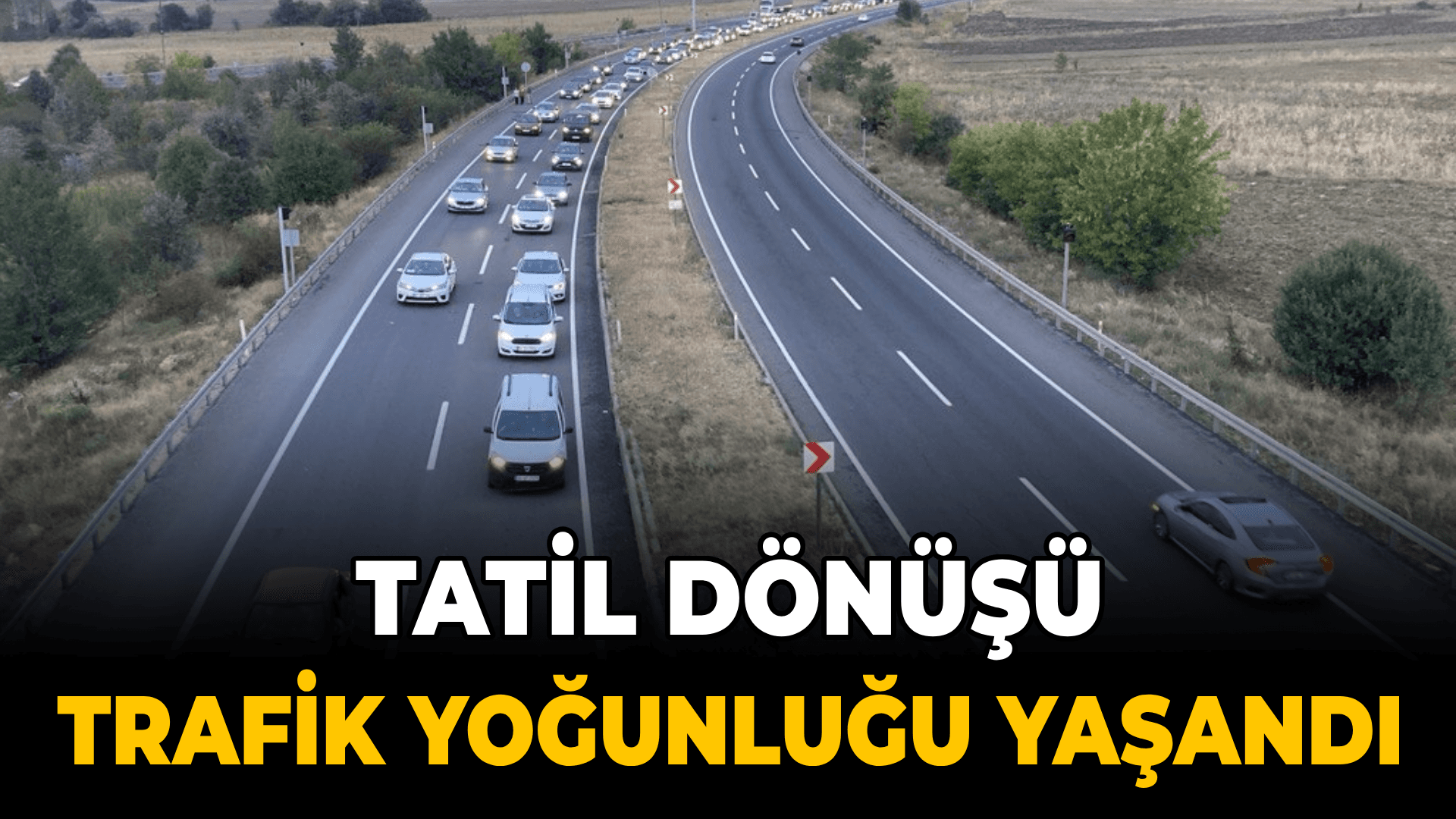 D-100 kara yolunun Karabük kesiminde yoğunluk yaşanıyor