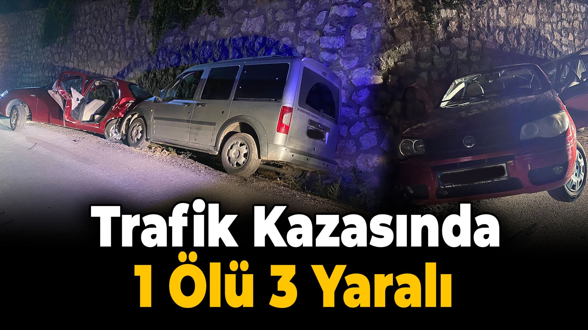 Karabük'te 2 aracın karıştığı trafik kazasında 1 kişi öldü, 3 kişi yaralandı