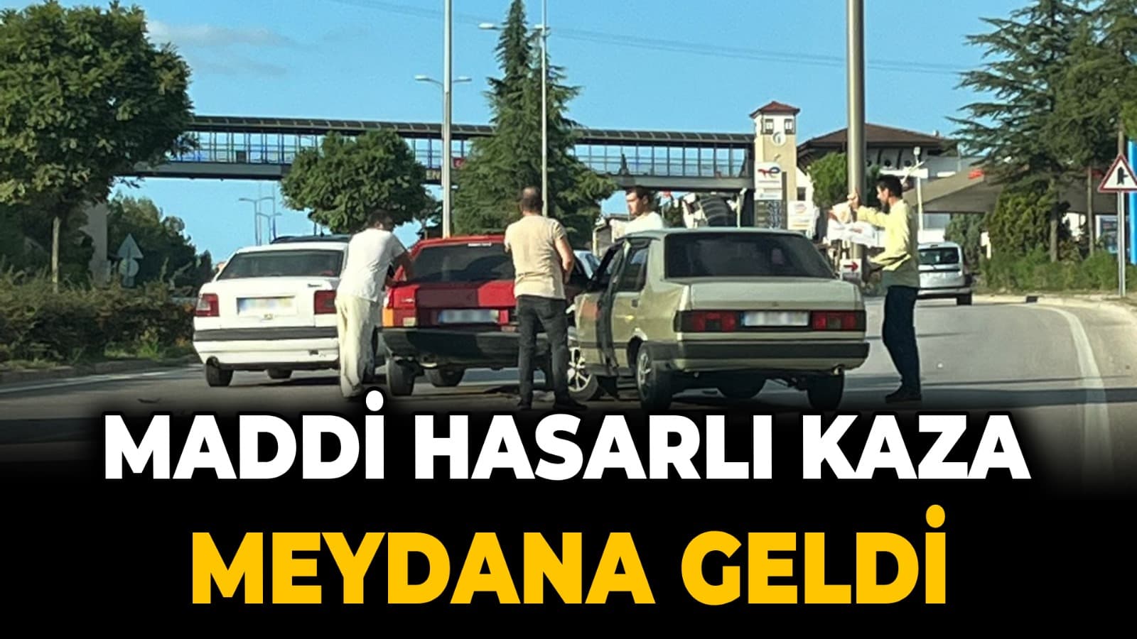 Safranbolu Girişinde Maddi Hasarlı Trafik Kazası