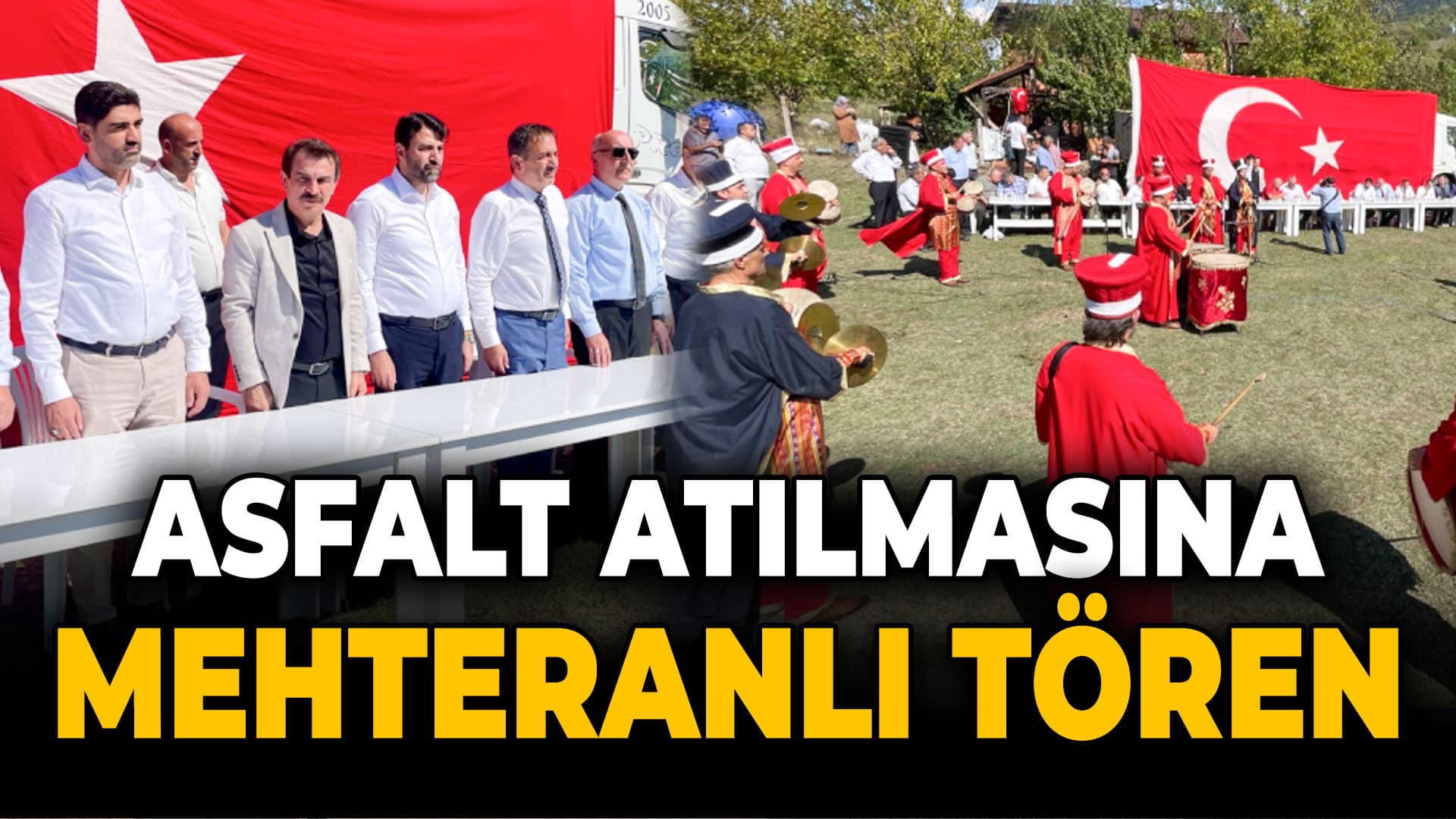 Eflani'de Yollar Asfaltlandı Tören Düzenlendi