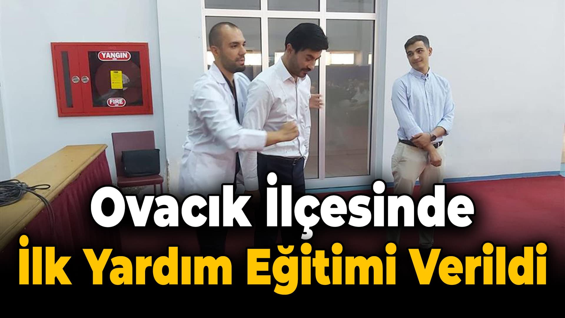 Ovacık'ta İlk Yardım Eğitimi Verildi