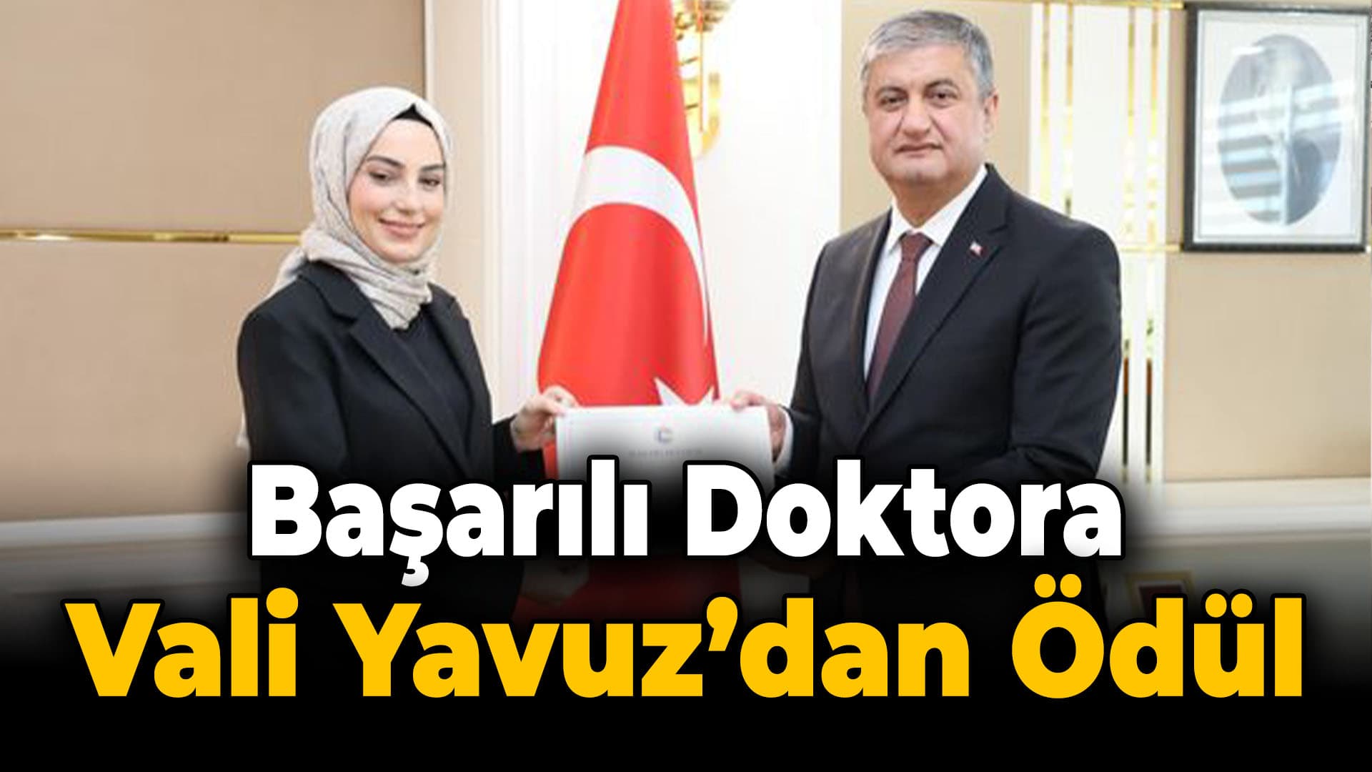 Başarılı Doktoru Vali Yavuz Ödüllendirdi