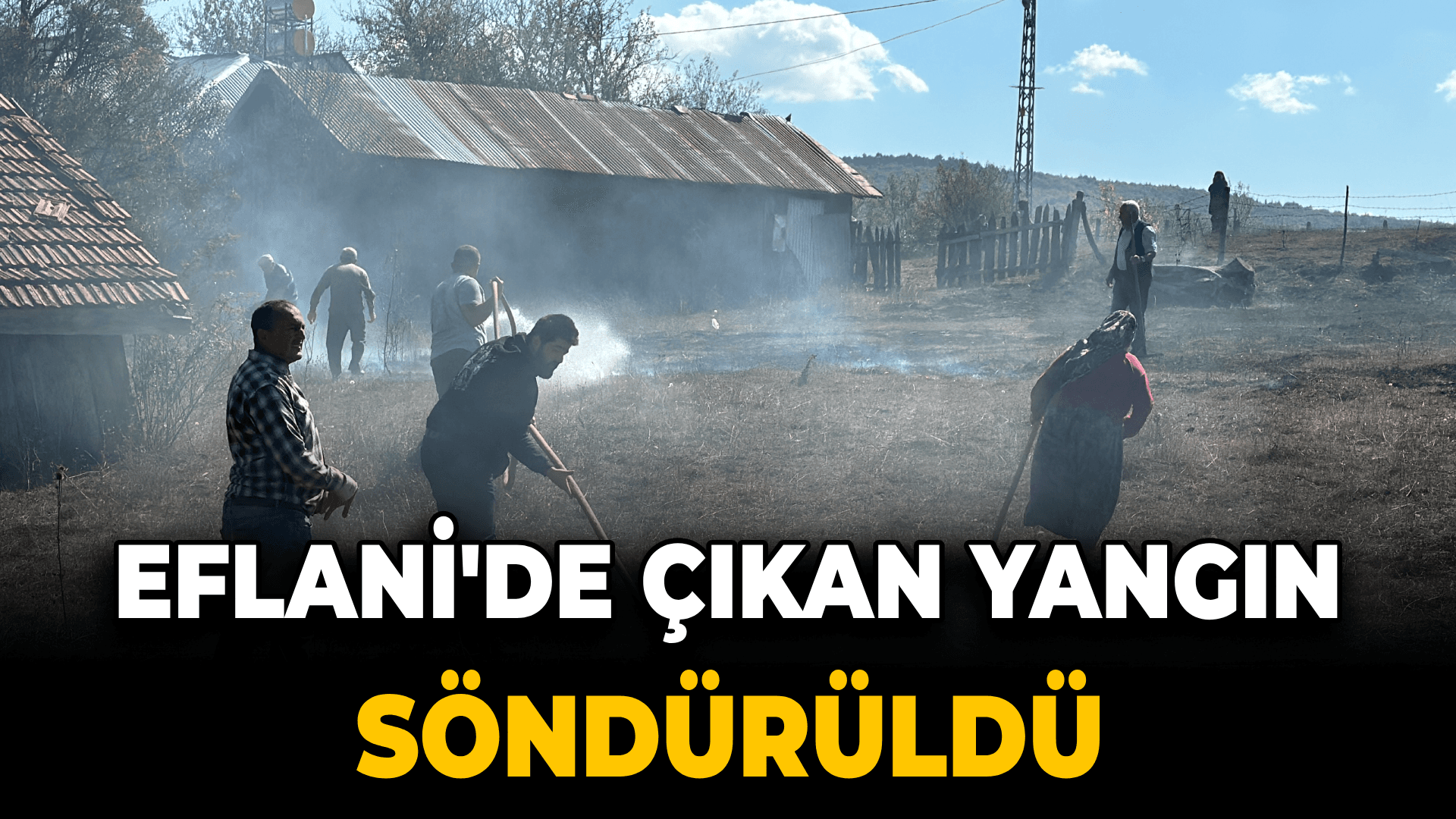 Karabük'te çıkan anız yangını söndürüldü