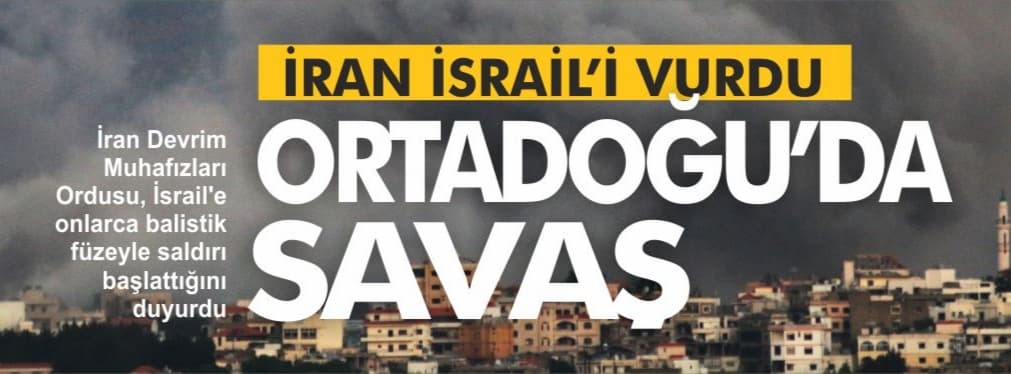 İran İsrail'i Vurdu