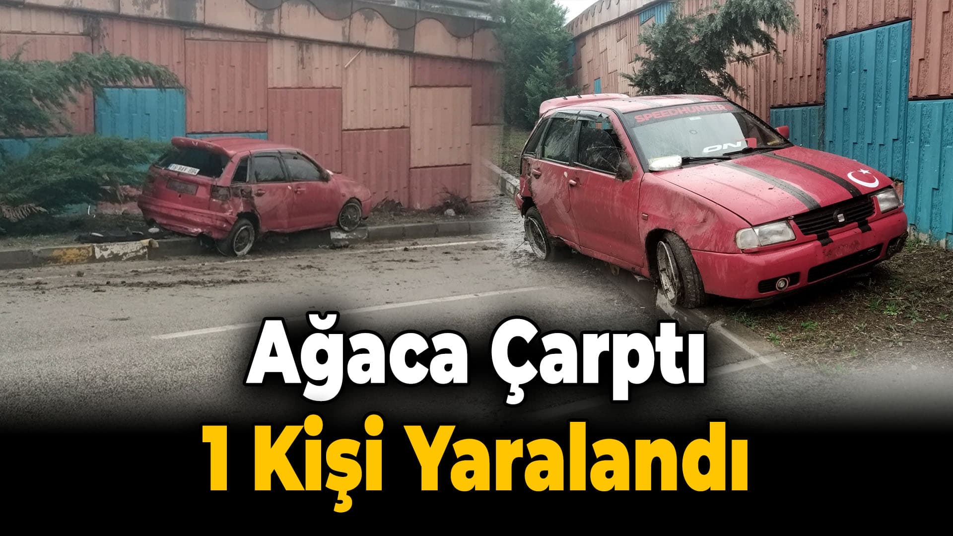 Karabük'te Ağaçlara Çarpan Otomobildeki Yolcu Yaralandı