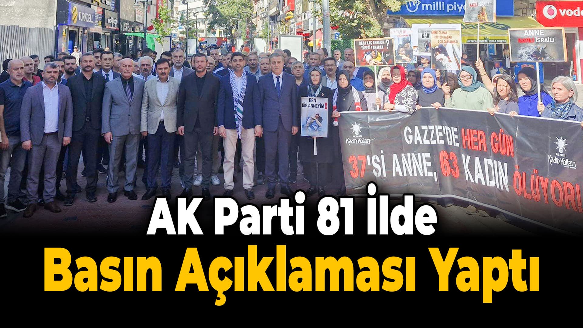 AK Parti İl Başkanı Salt’dan Filistin Konulu Basın Açıklaması