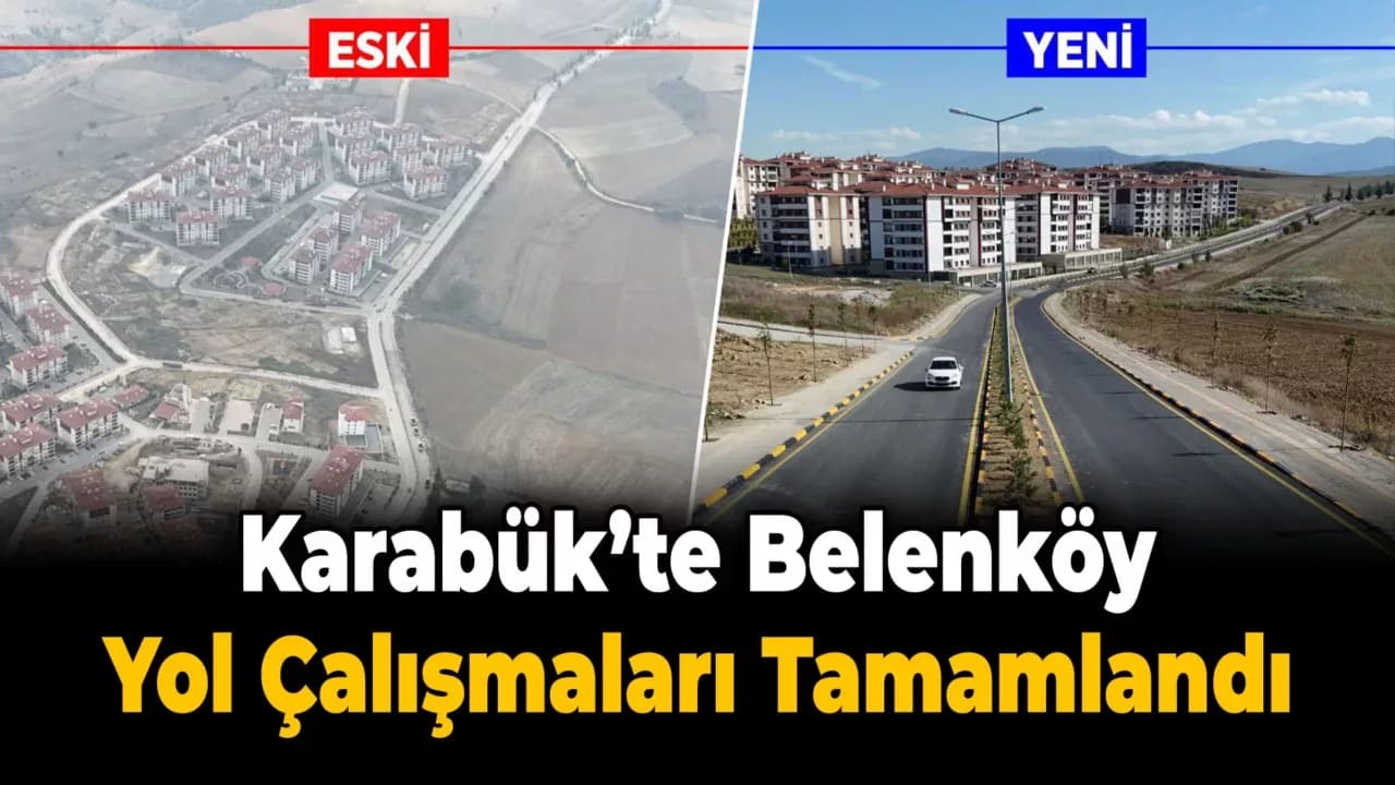 Belenköy’de Asfalt ve Peyzaj Çalışmaları Tamamlandı