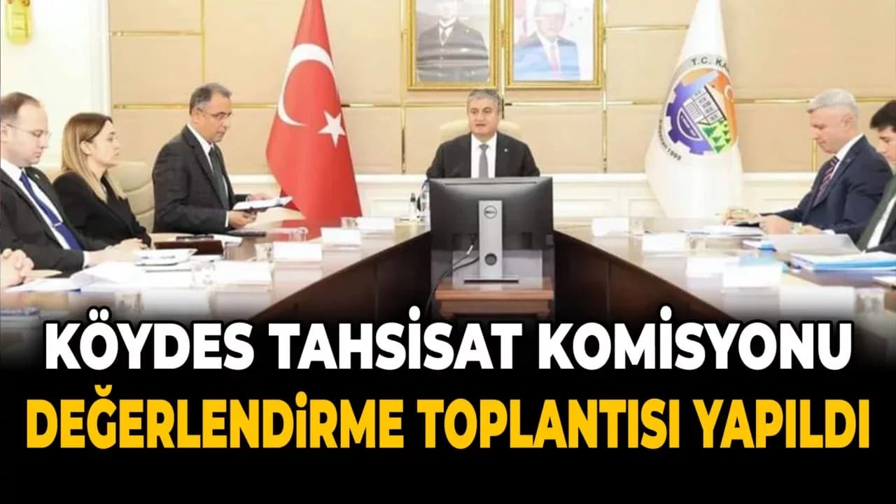 KÖYDES Tahsisat Komisyonu Toplantısı Yapıldı
