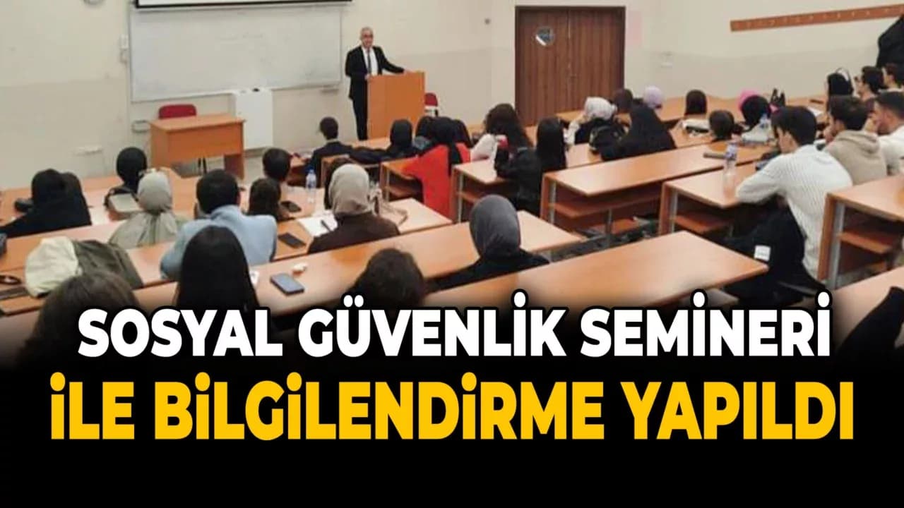 İl Müdürlüğü'nden Karabük Üniversitesi Öğrencilerine Seminer
