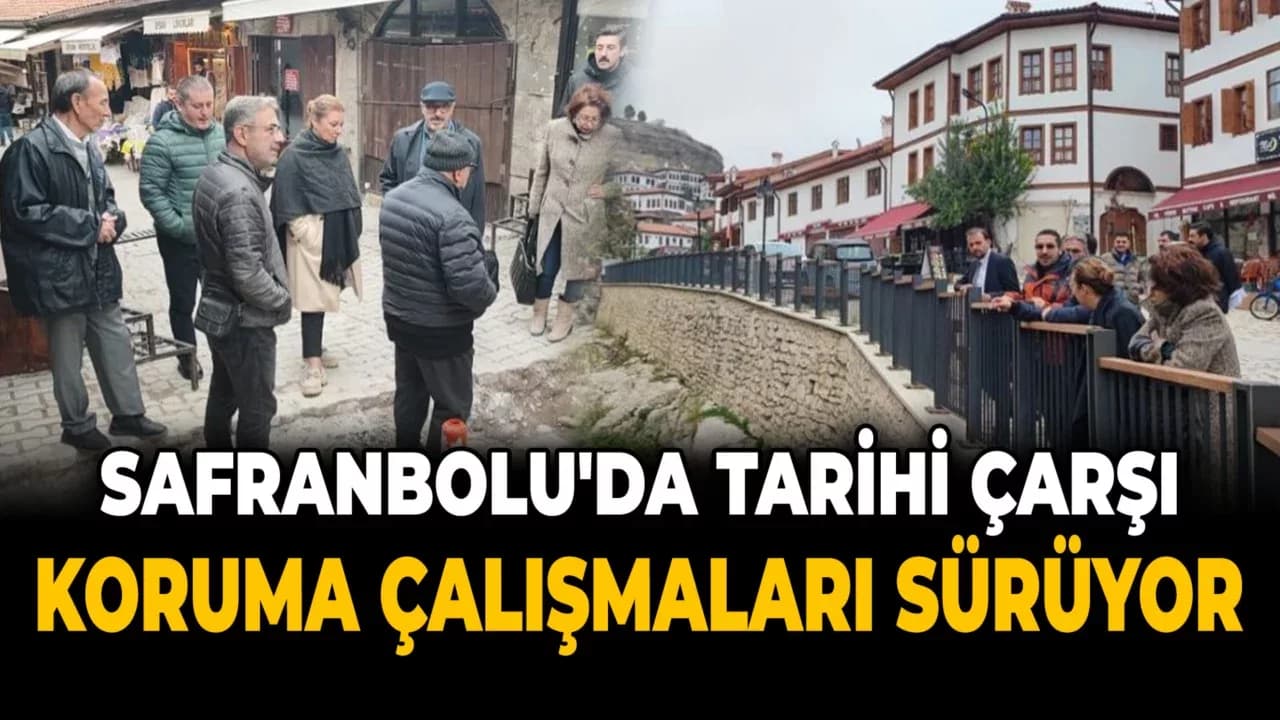 Tarihi Çarşı Koruma Çalışmaları Hız Kesmeden Devam Ediyor