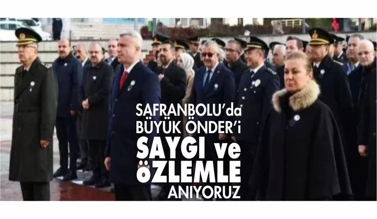 Safranbolu’da 10 Kasım Atatürk’ü Anma Programı Düzenlendi