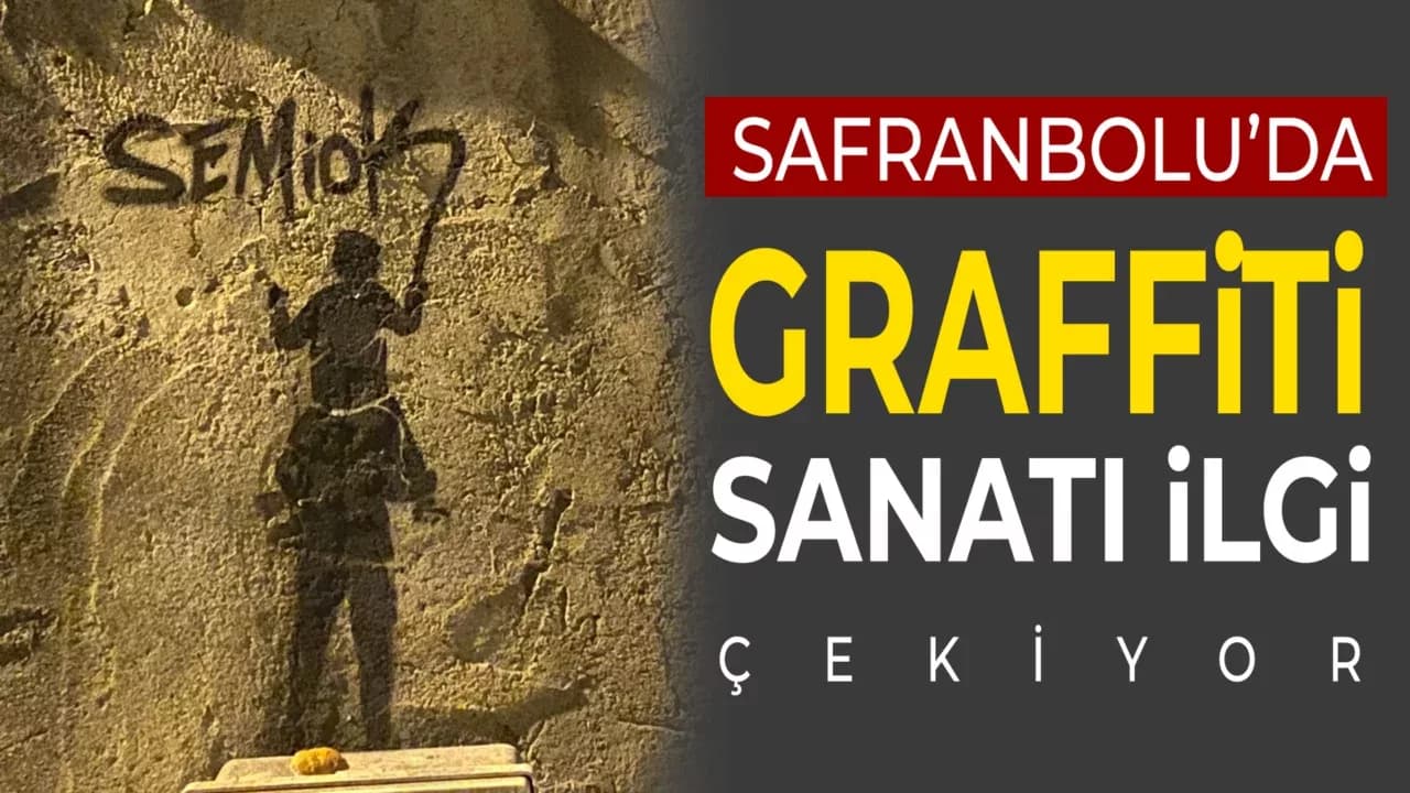 Safranbolu’da Graffiti Çalışmaları Dikkat Çekiyor