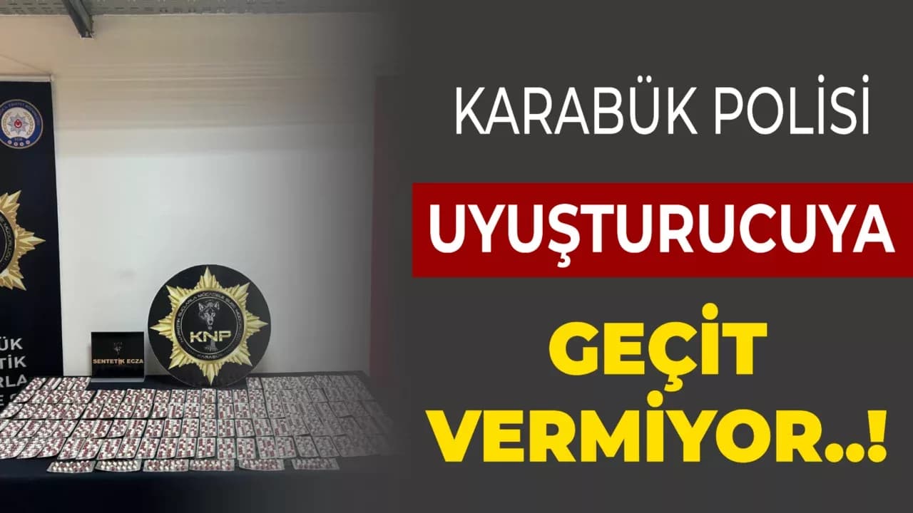 Karabük Polisi Uyuşturucuya Geçit Vermiyor