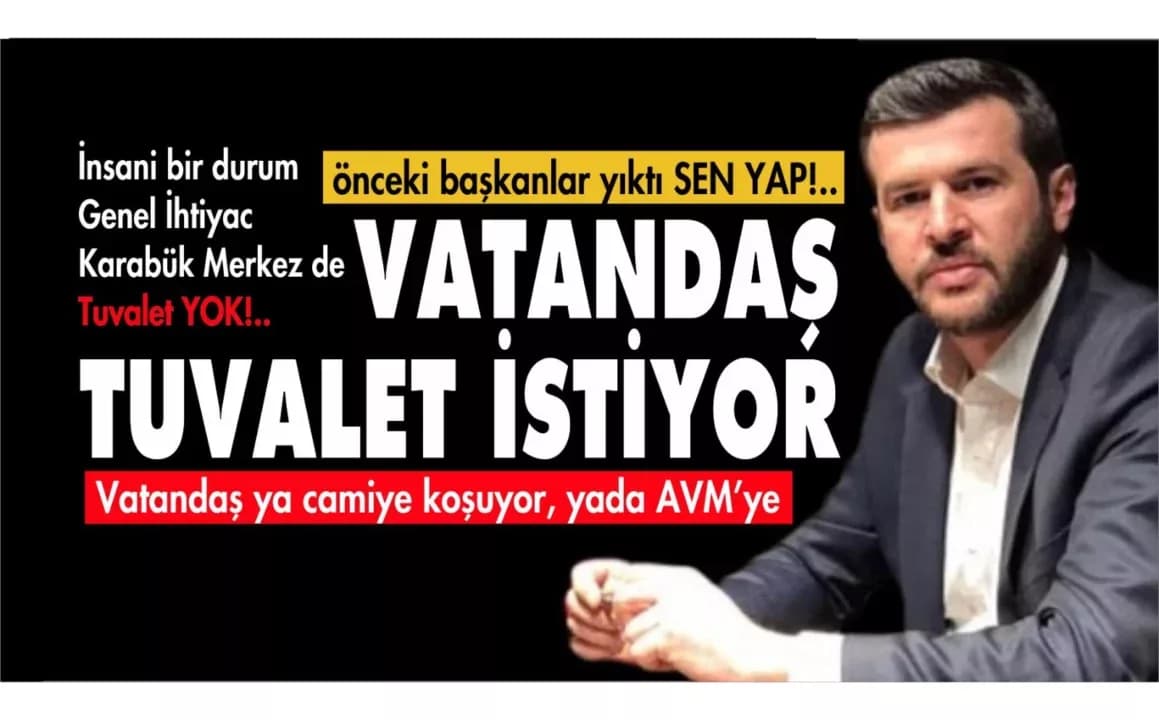 Vatandaş Tuvalet İstiyor!