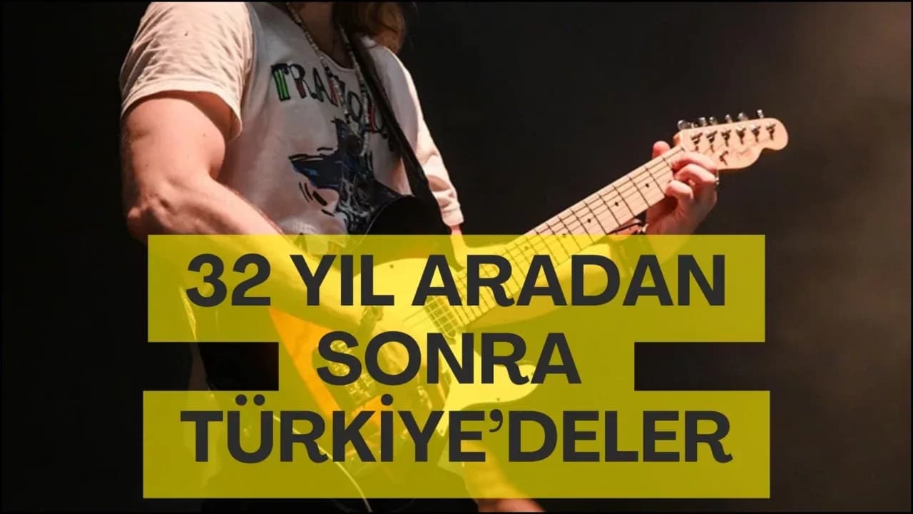 Guns N' Roses rock grubu, 32 yıl sonra İstanbul'da konser verecek