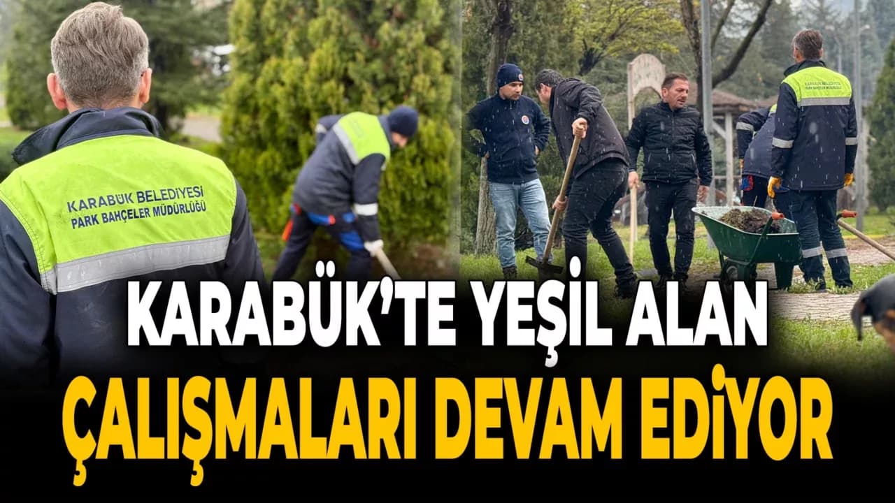 Karabük Belediyesi Ağaç Budama Ve Peyzaj Çalışmalarına Devam Ediyor