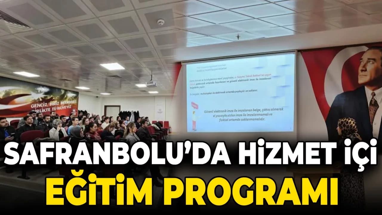 Safranbolu’da Hizmet İçi Eğitim Programı
