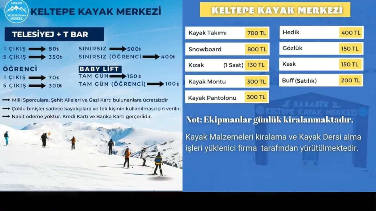 Keltepe Kayak Merkezi’nden Fırsatlar!