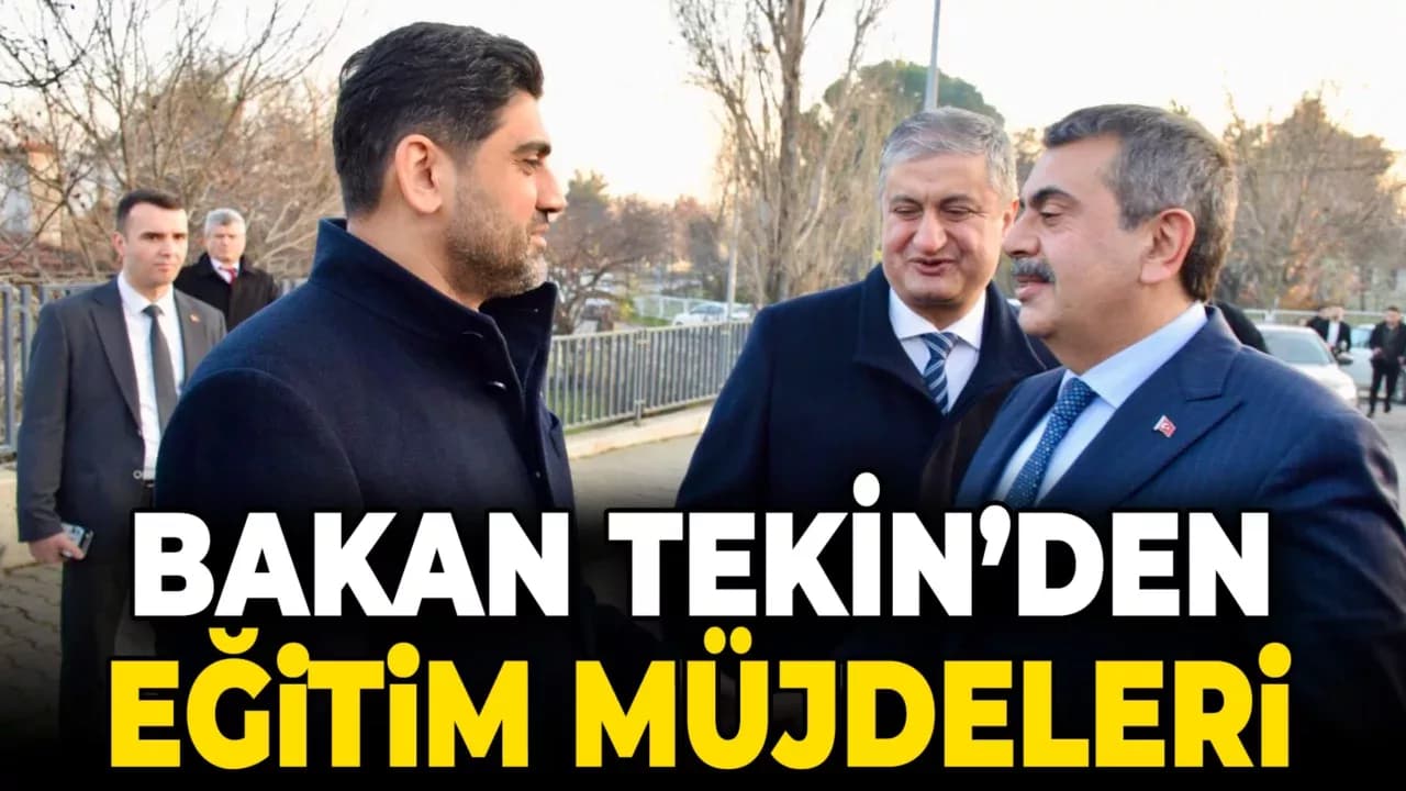 Bakan Tekin’den Karabük’e Eğitim Müjdeleri
