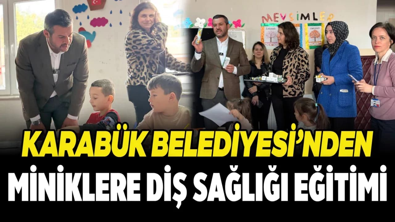 Başkan Çetinkaya Diş Sağlığı Eğitimi Programında Miniklerle Buluştu