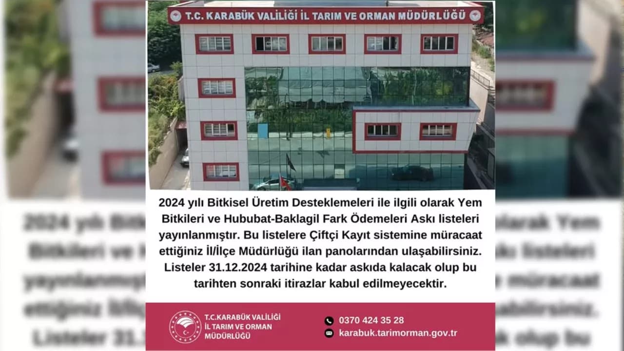 Askı Listeleri Yayınlandı