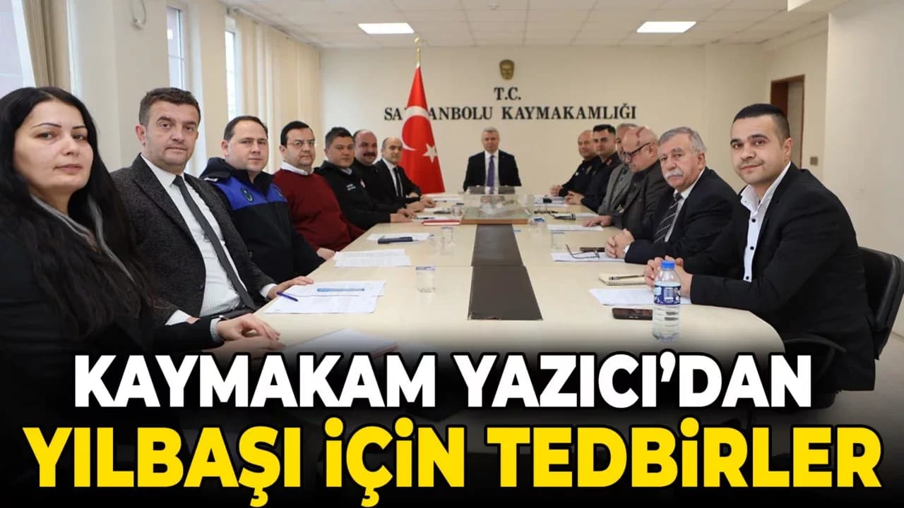 Kaymakam Yazıcı’dan Yılbaşı İçin Tedbirler
