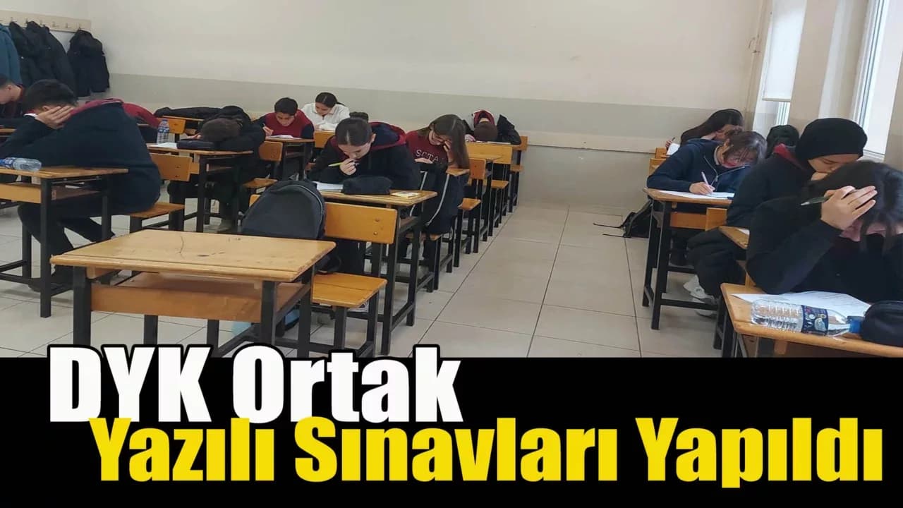 Karabük'te Ortak Yazılı Sınavlar Yapıldı