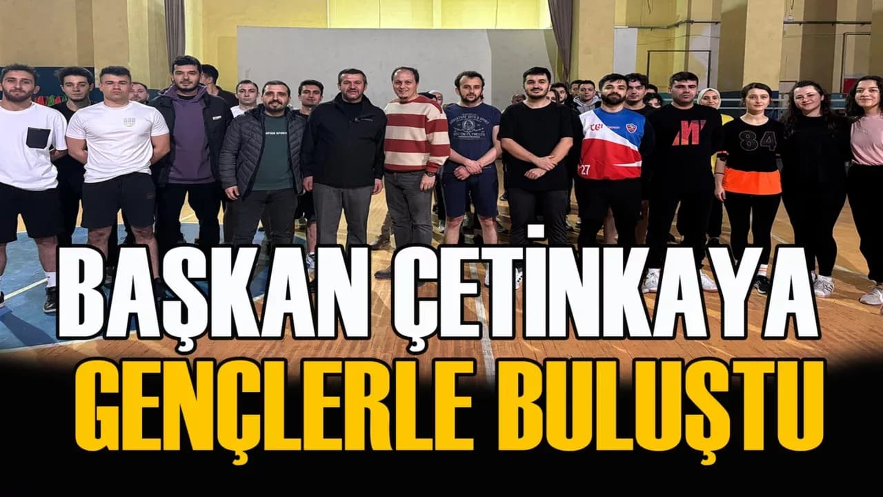 Karabük Belediye Başkanı Özkan Çetinkaya Parkurda Gençlerle Buluştu