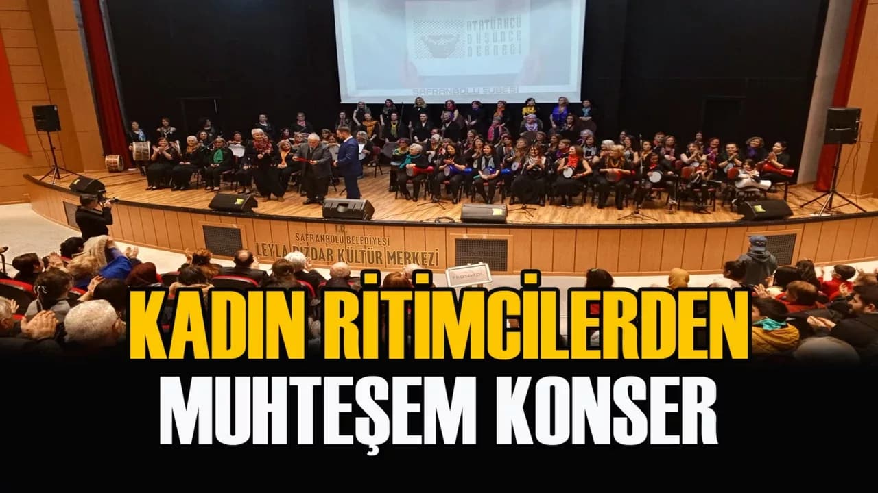 Safranbolu'da Kadın Ritim Topluluğu'ndan Muhteşem Konser