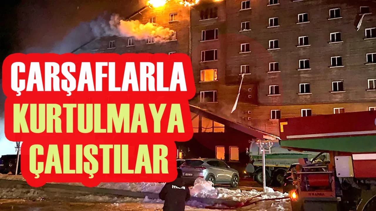 Ölümden çarşaflarla kurtulmaya çalıştılar