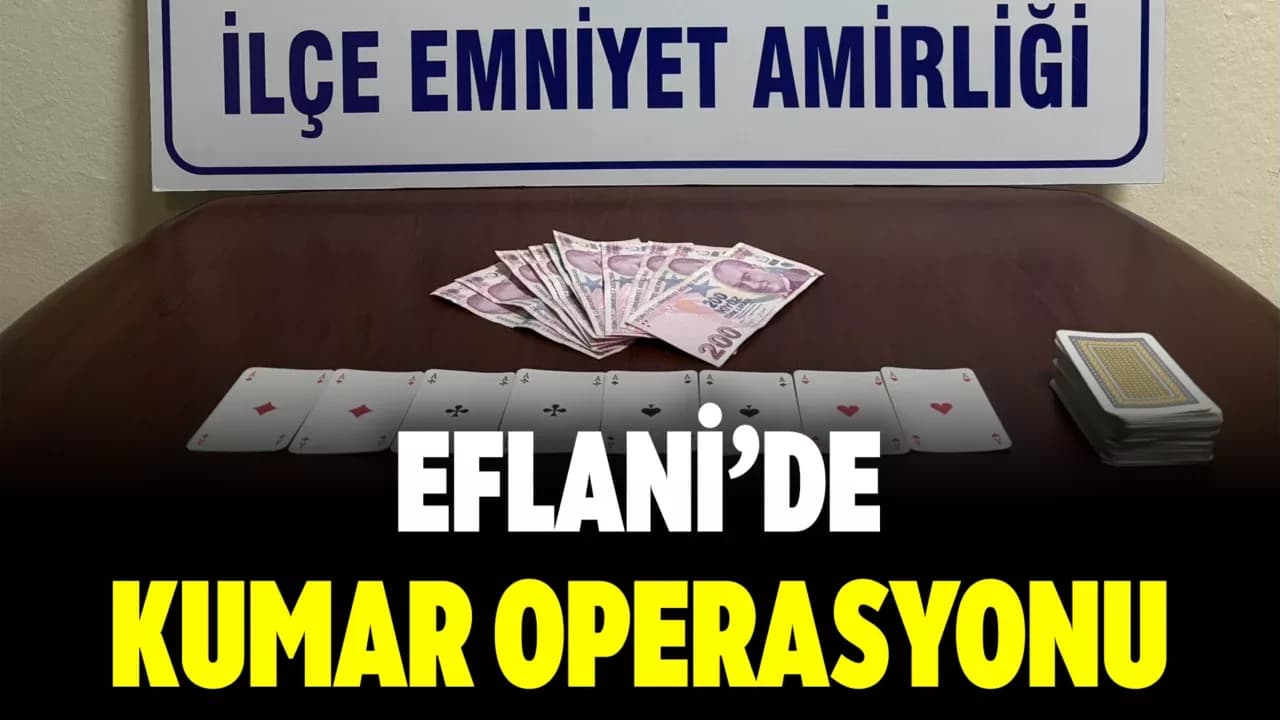Karabük'te kumar oynayan 4 kişiye 36 bin 988 lira ceza