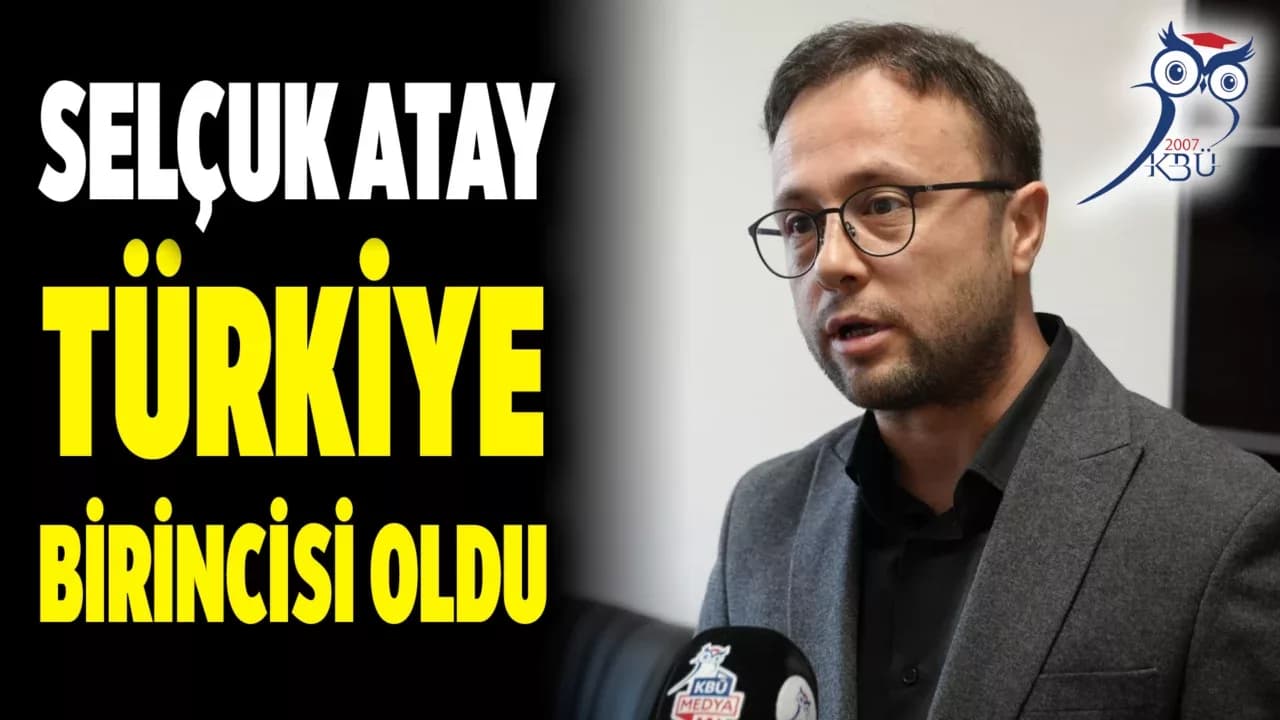 KBÜ'lü Akademisyen Türkiye Birincisi Oldu