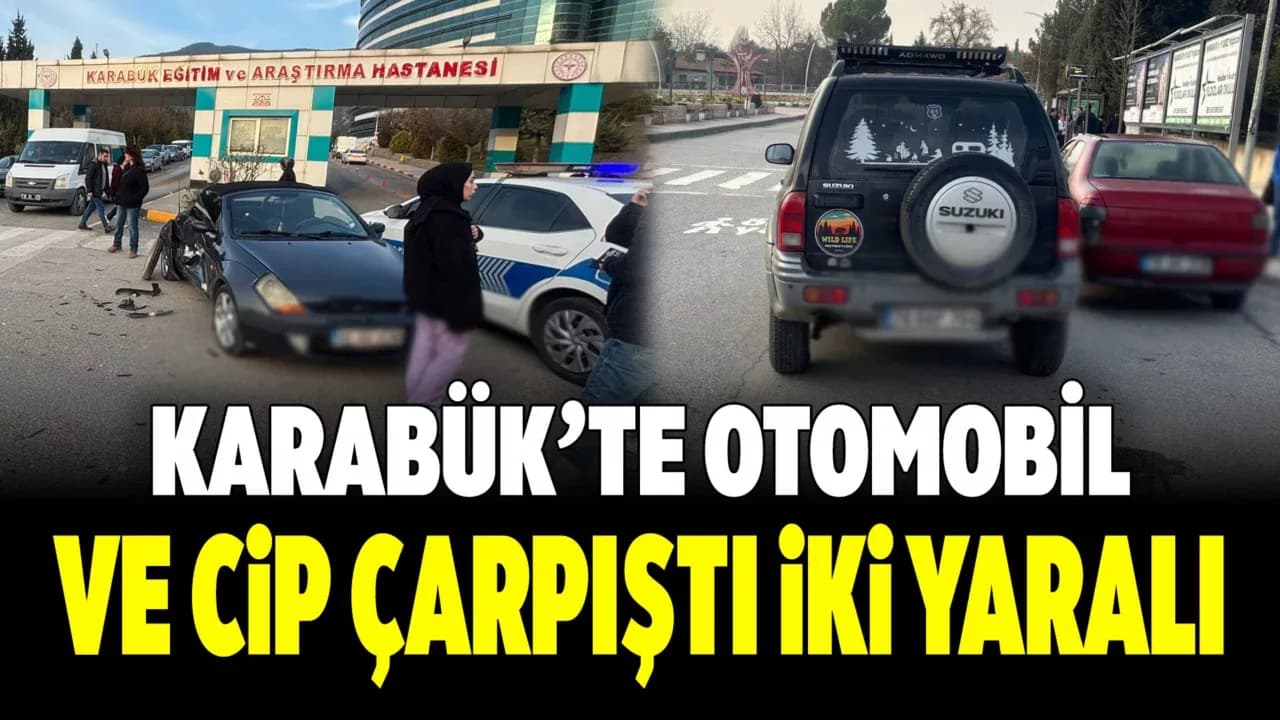 Karabük'te Trafik Kazası 2 Yaralı