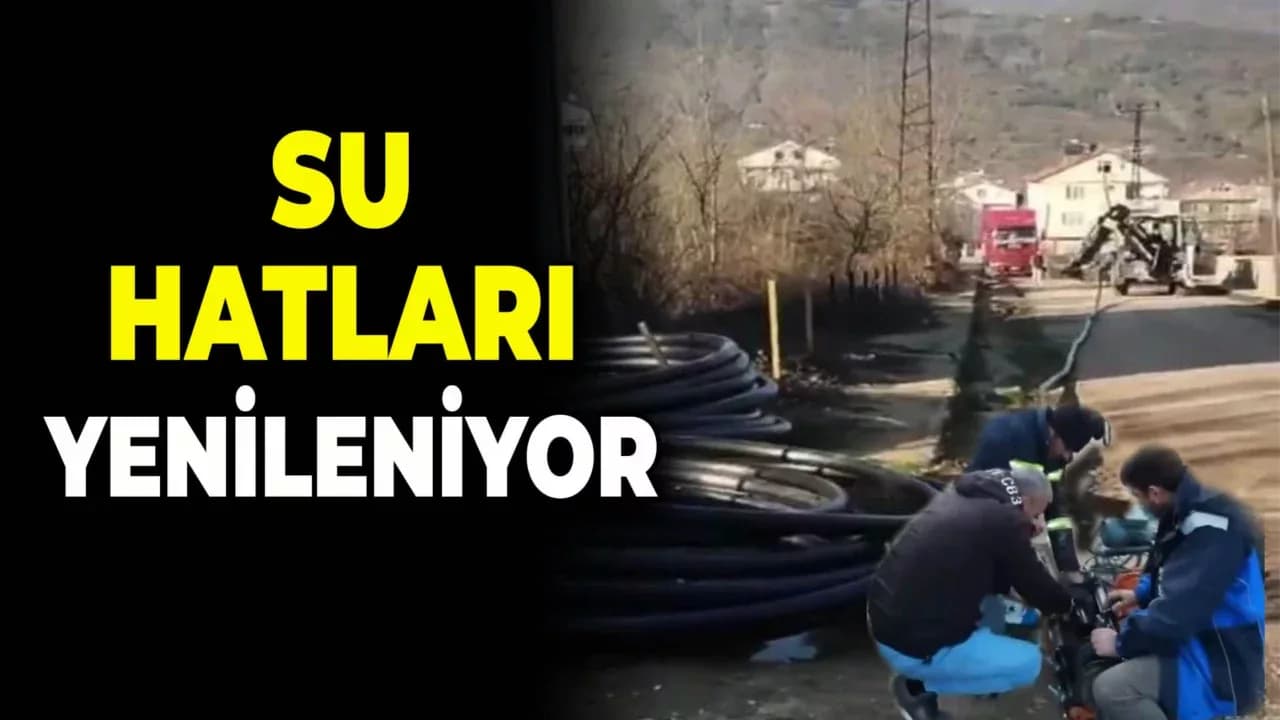 Yenice'de Su Hatları Yenileniyor