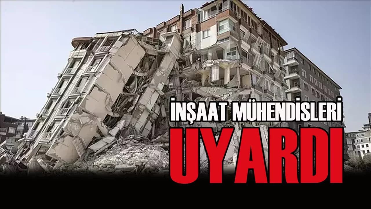 TMMOB İnşaat Mühendisleri Odası: "Türkiye Sıradaki Afeti Çaresizce Beklemektedir!"