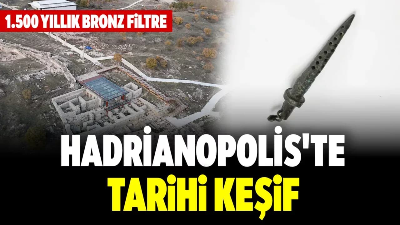 Hadrianopolis Ören Yeri'nde Bin 500 Yıllık Bronz Filtre Ortaya Çıkarıldı