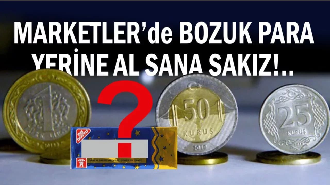 Karabük’te Market Bozuk Para İadesini Sakızla Yapıyor!