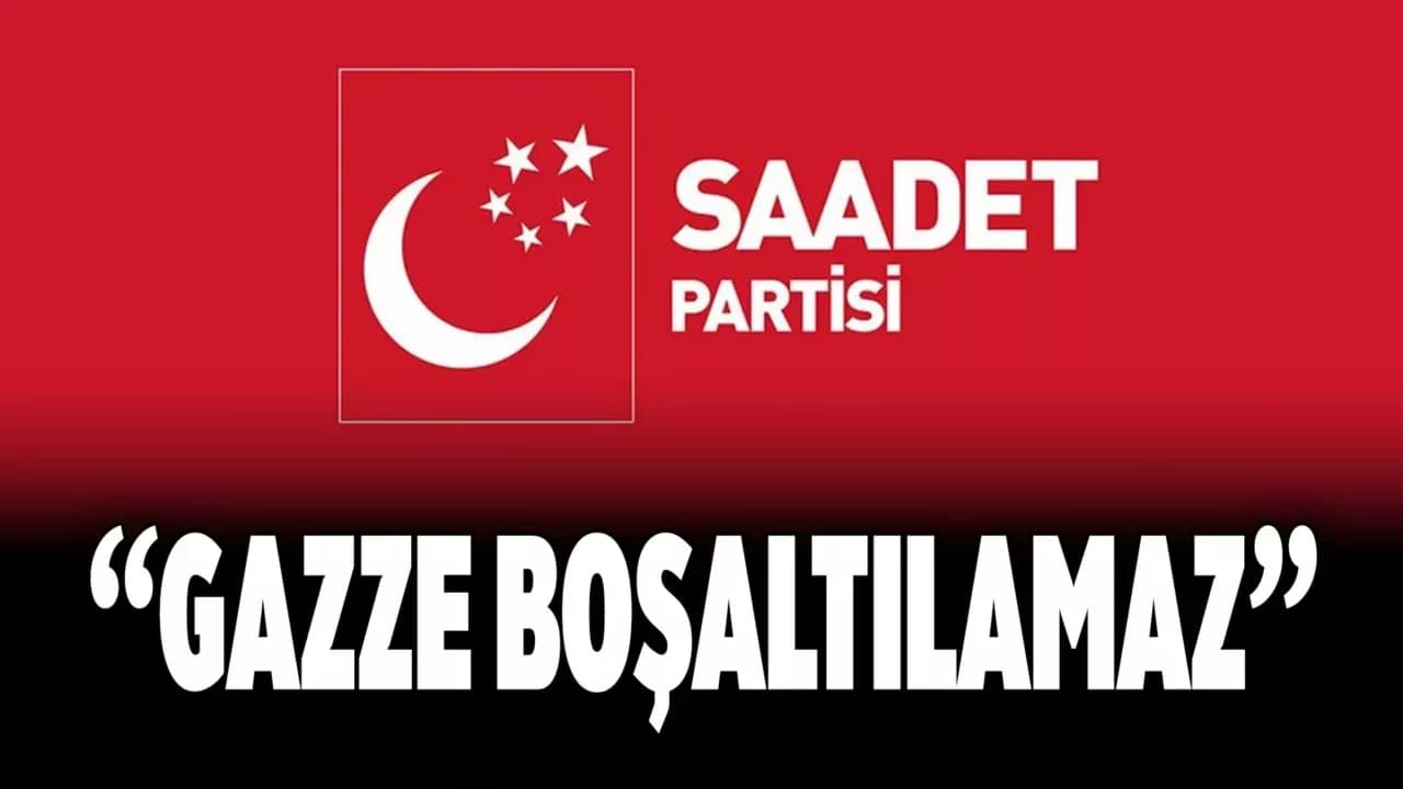 Saadet Partisi, Gazze İçin Basın Açıklaması Düzenledi