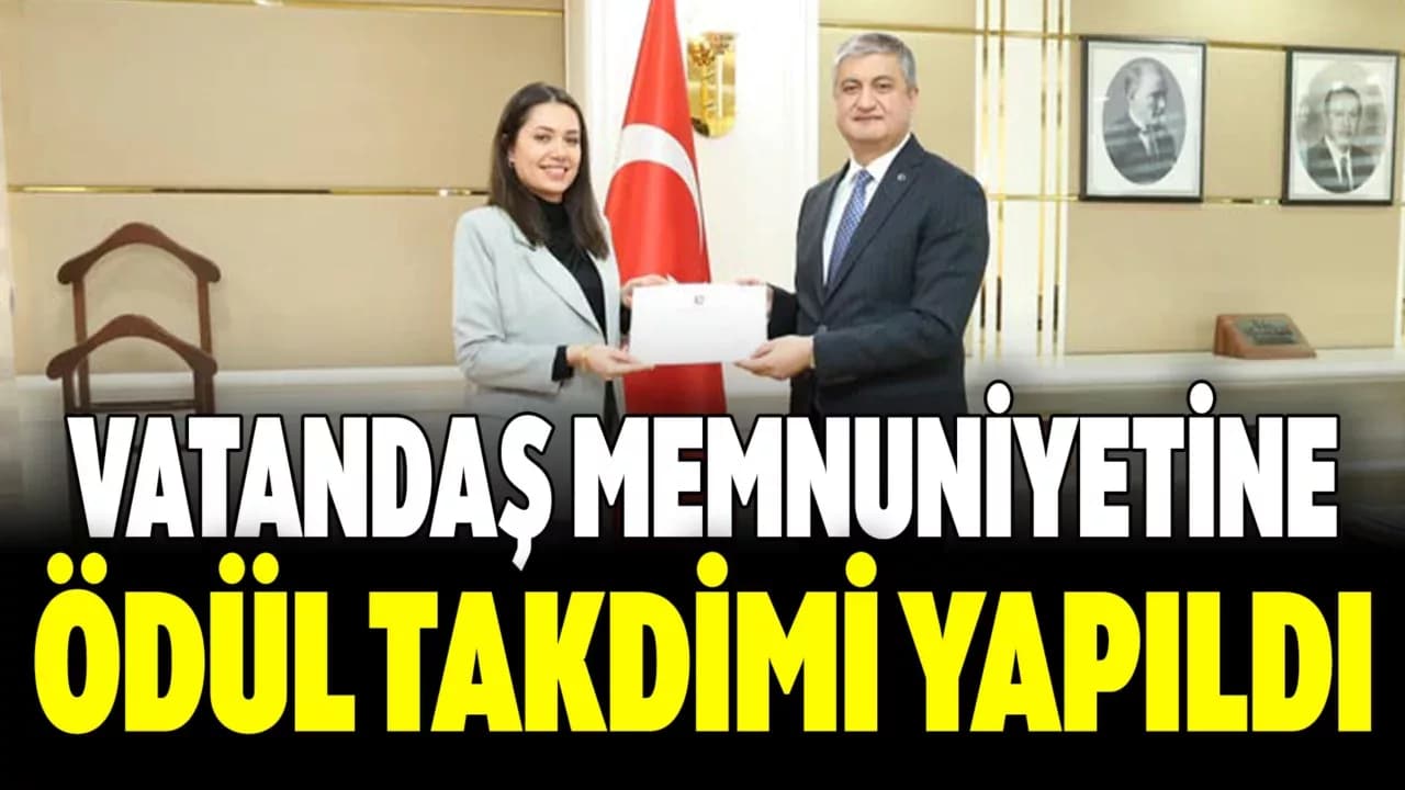 Karabük Valiliği'nden Vatandaş Memnuniyeti Ödülleri
